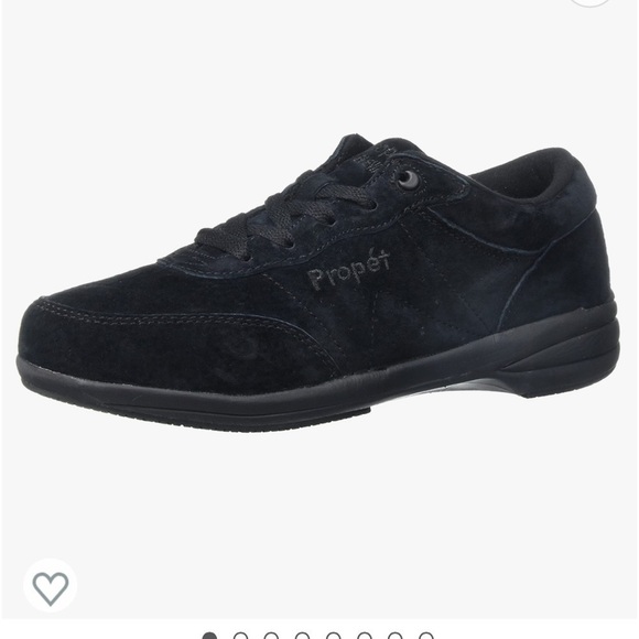 NWT size 6 Propét Women's Washable Walker Walking Shoe  black suede - Picture 1 of 7